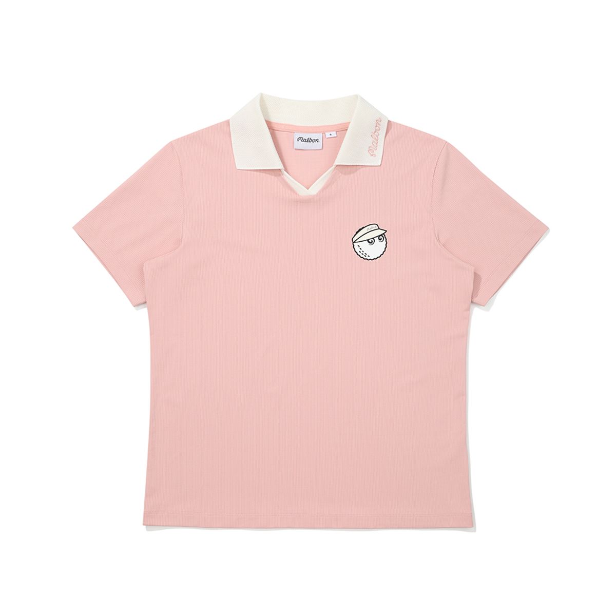 말본 골프(MALBON GOLF) 버킷 카라 티셔츠 PINK (WOMAN)