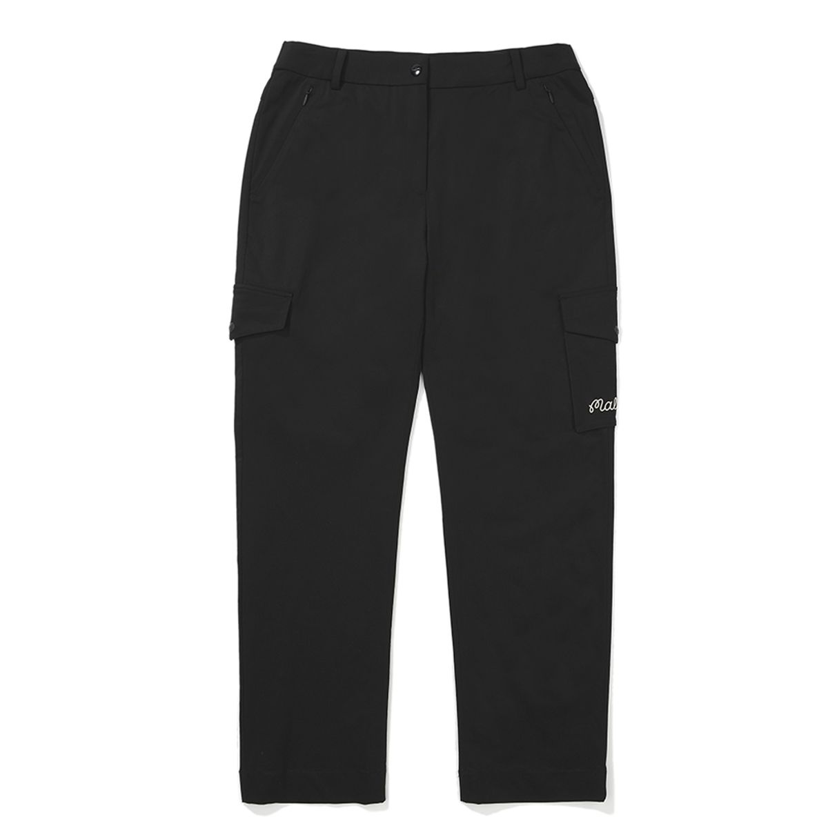 말본 골프(MALBON GOLF) 저지 9부 일자핏 팬츠 BLACK (WOMAN)