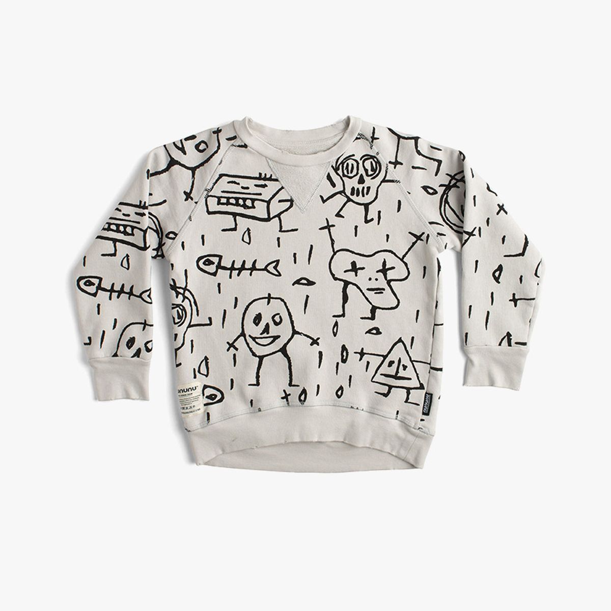 누누누(NUNUNU) GOOFY SKULLS SWEATSHIRT_NU23TM306