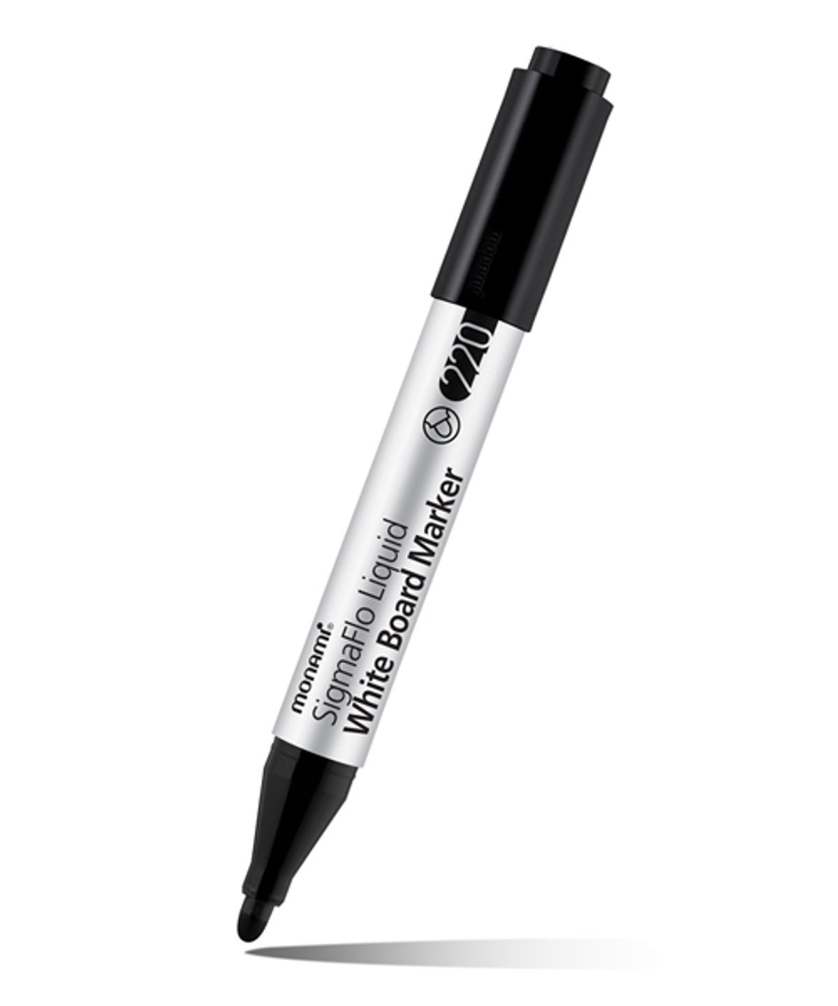 모나미(MONAMI) SigmaFlo Liquid White Board 220 (B:BK) 1타(12개입)