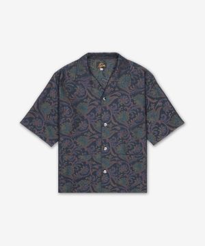 카바나 페이즐리 자카드 셔츠 - 네이비 / QV117NAVY
