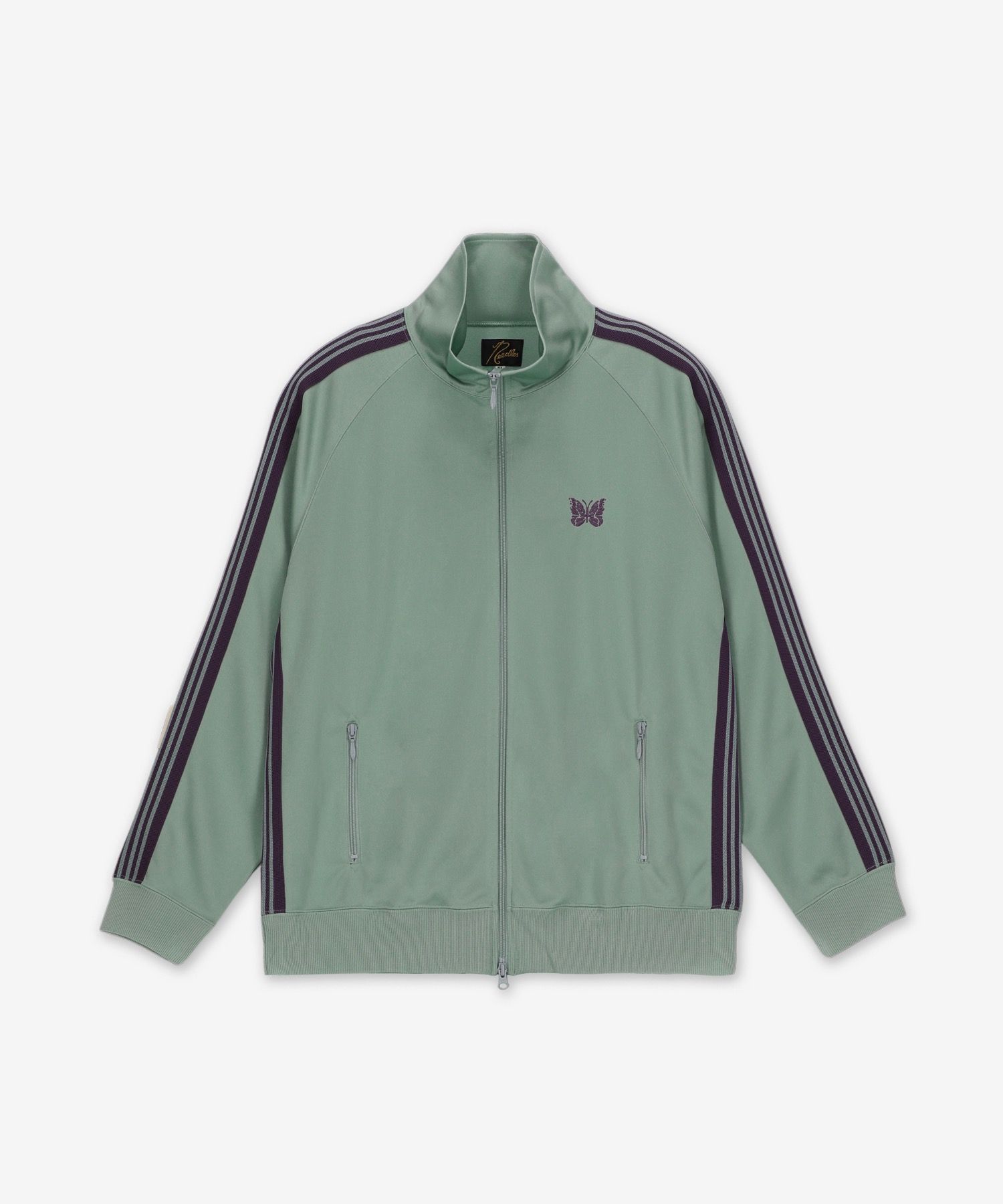 NEEDLES Track Jacket Purple x Green lines Size-M Used from