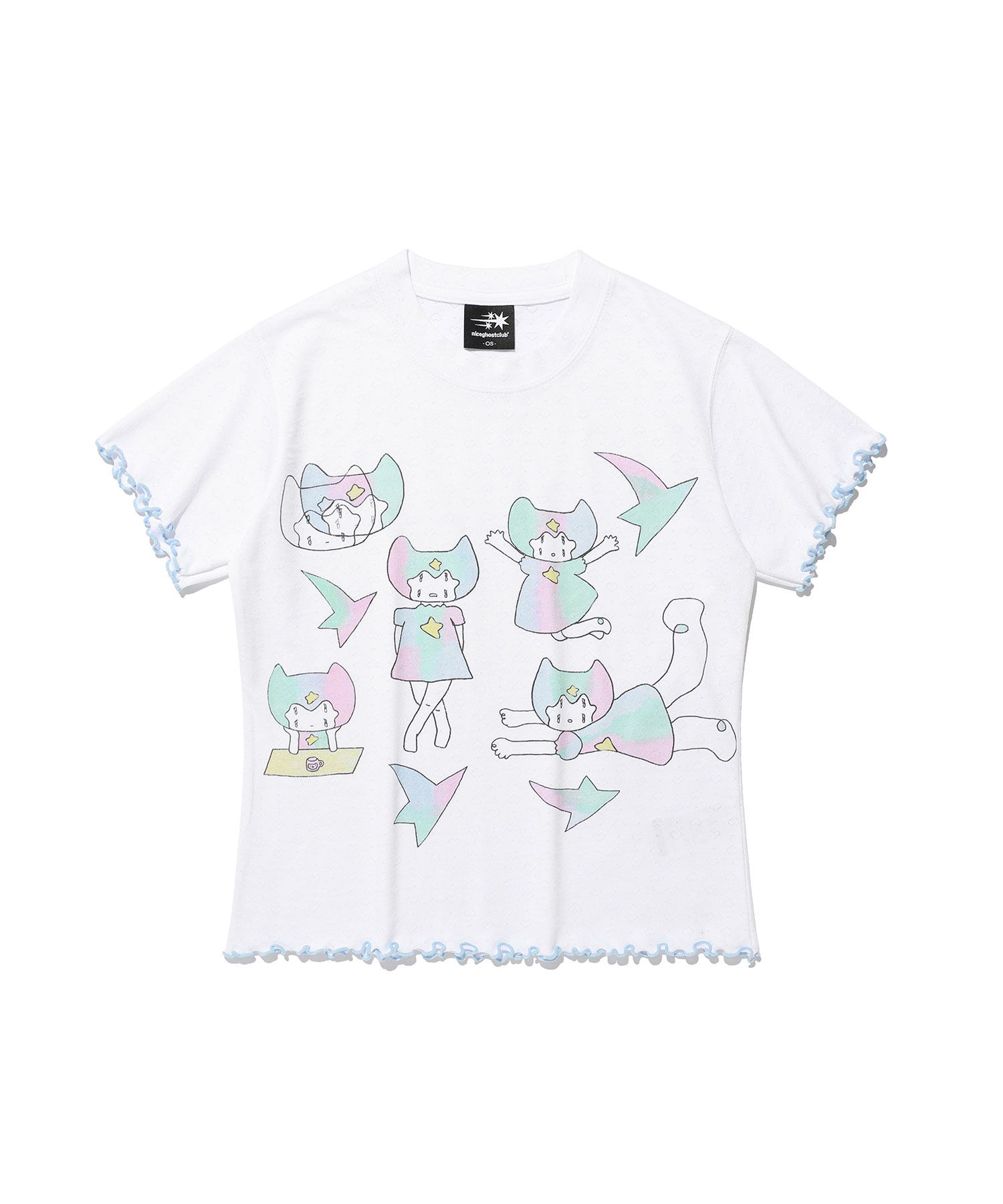 Tシャツ・カットソー [NICEGHOSTCLUB]MIMICHAN STARDUST FFOME TEE_WHITE(NG2FMFT59 MUSINSA | NICE GHOST CLUB MIMICHAN STARDUST FFOME TEE_WHITE