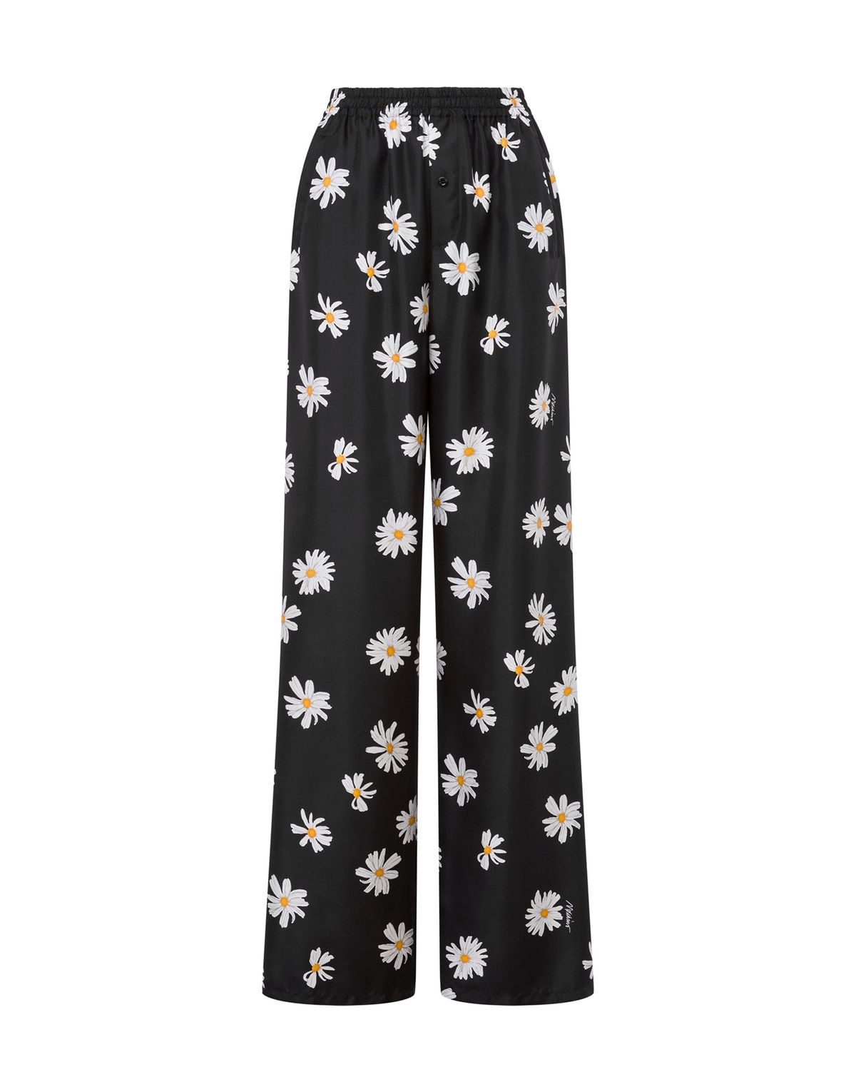 모스키노(MOSCHINO) 올 오버 데이지 실크 트윌 팬츠