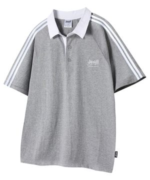 래글런 럭비 카라 트랙 반팔티 그레이 YT-305