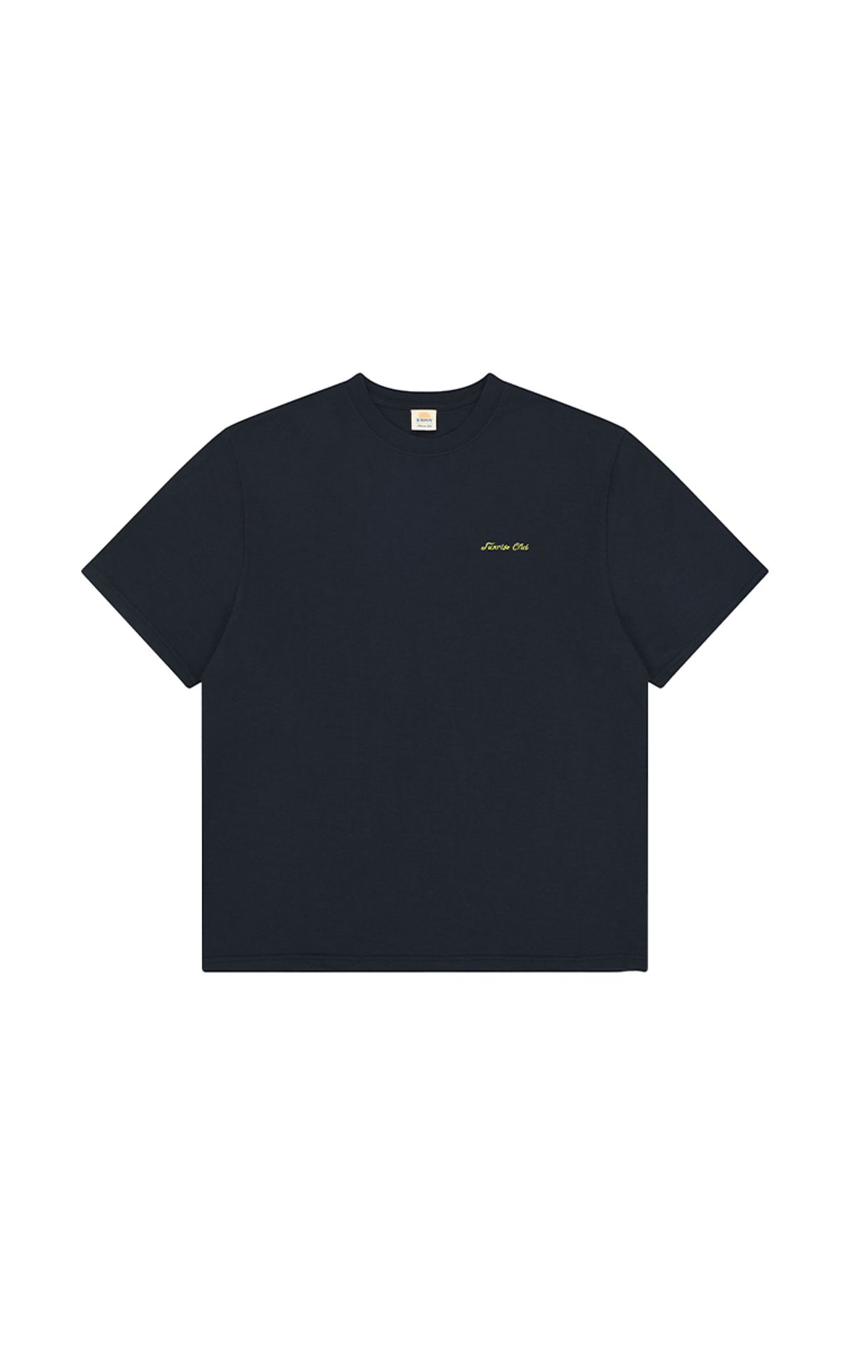 캐피디자인(KAPPY DESIGN) 슬라브 코튼 하프 티셔츠 (네이비)