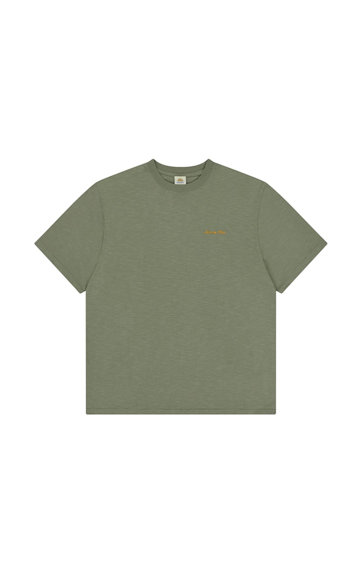 캐피디자인(KAPPY DESIGN) 슬라브 코튼 하프 티셔츠 (카키)