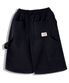 핀턱 카펜터 버뮤다 스웨트 팬츠 블랙 YP-501