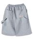 핀턱 카펜터 버뮤다 스웨트 팬츠 그레이 YP-501