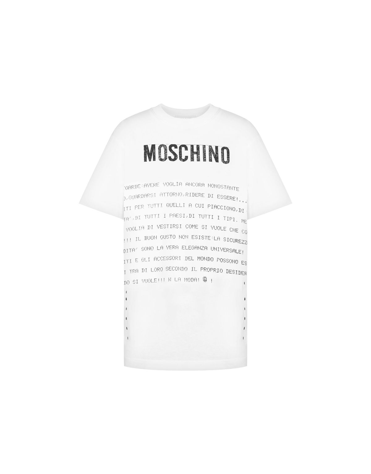모스키노(MOSCHINO) 아카이브 메시지 저지 티셔츠