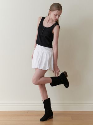 Ojo mini skirt (white)