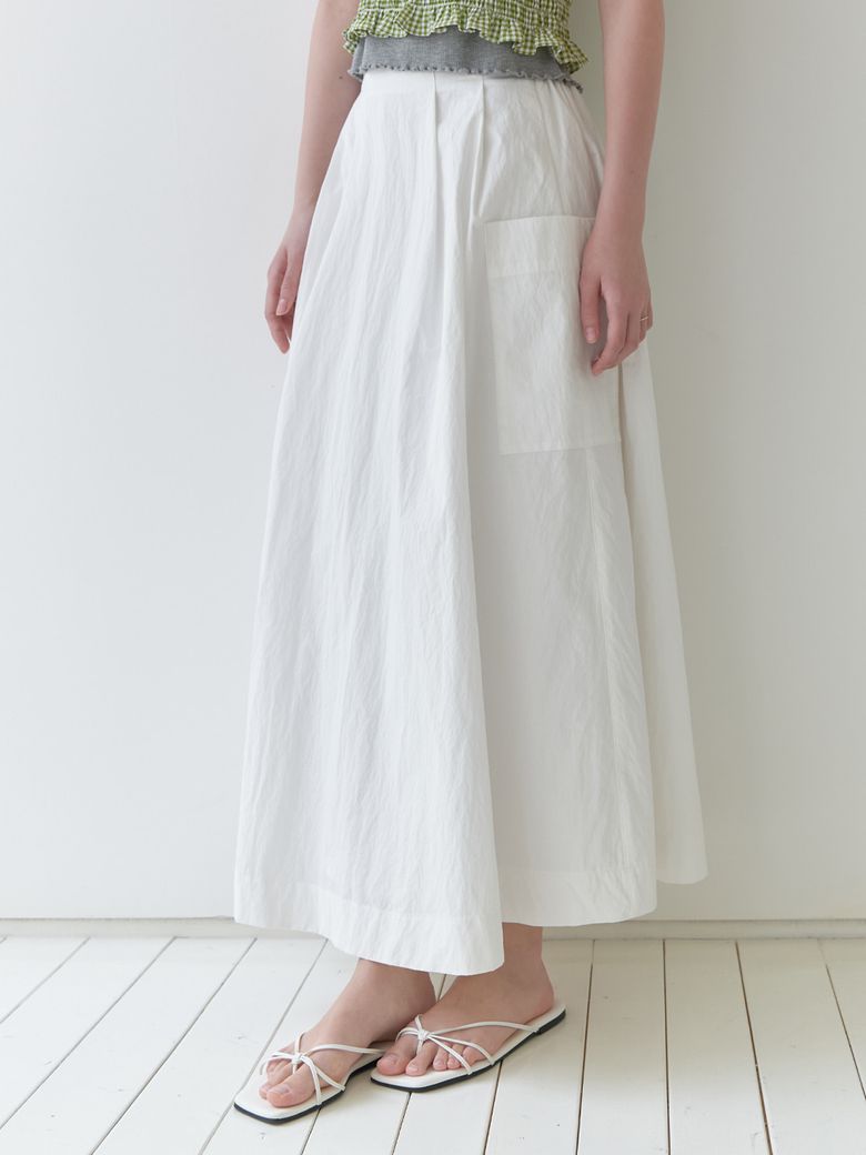 Laura flare skirt (ivory)
