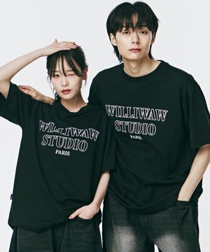 윌리워 아웃라인 티셔츠[3 COLOR]