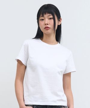(우먼) 에센셜 코튼 반팔 티셔츠 - 3 COLOR
