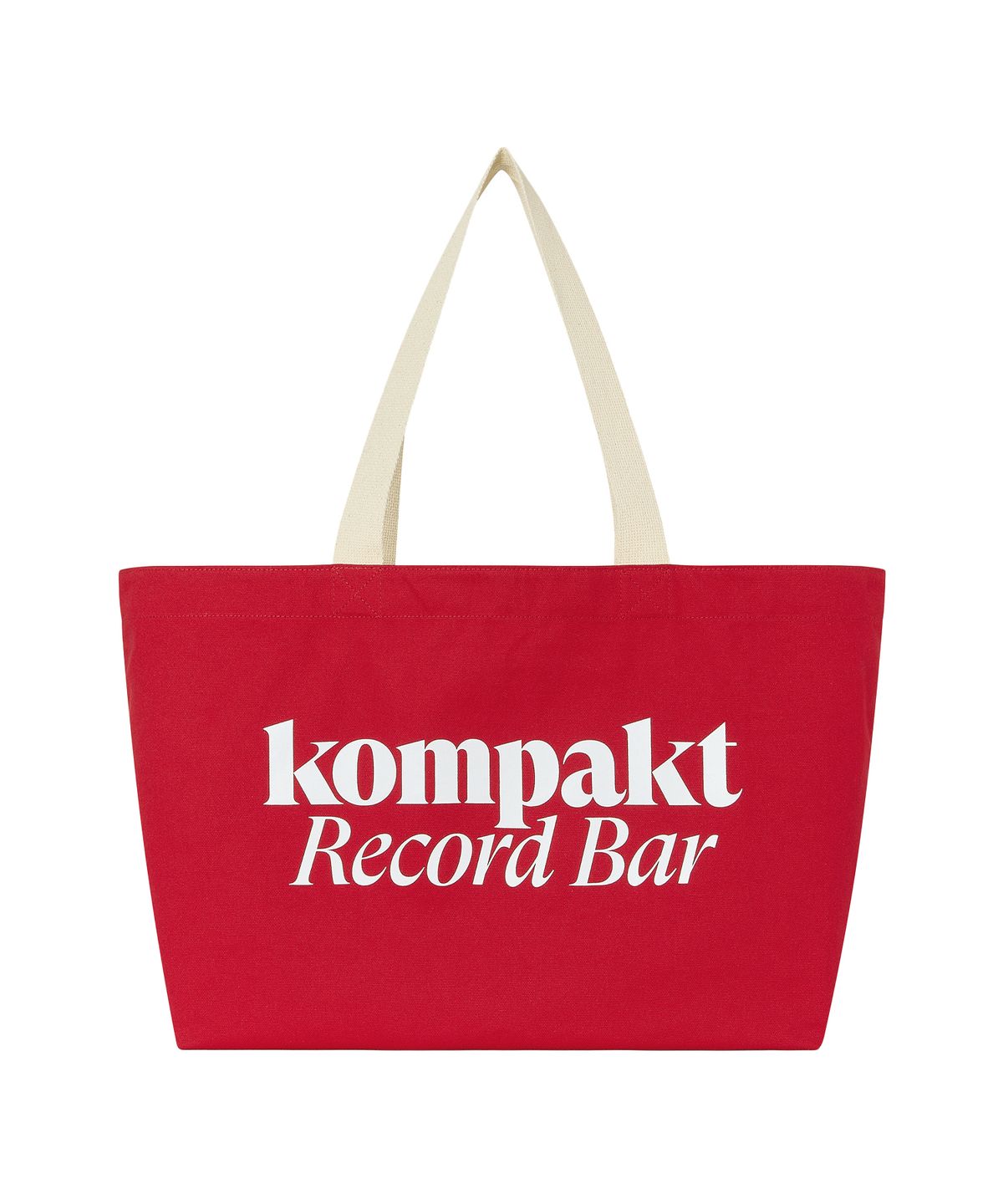 콤팩트 레코드 바(KOMPAKT RECORD BAR) KRB Light Canvas Tote Bag - Red