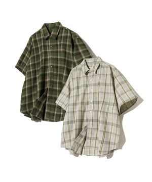 [2PACK] 반팔 체크 셔츠 패키지 (17종)