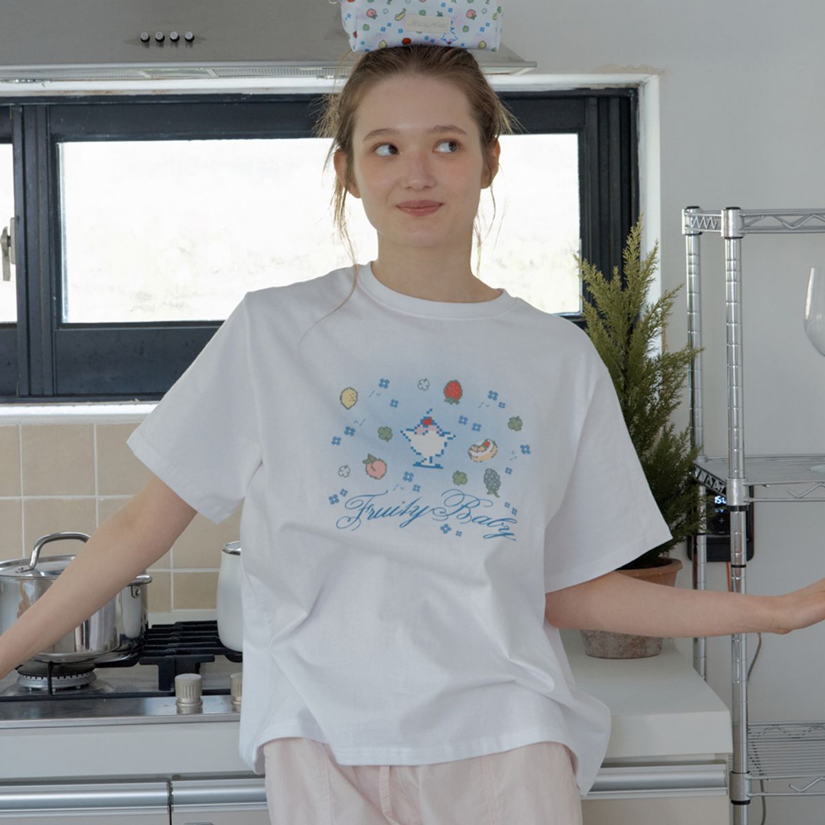 뮤즈무드(MUSEMOOD) Fruity Baby Tee (티셔츠)