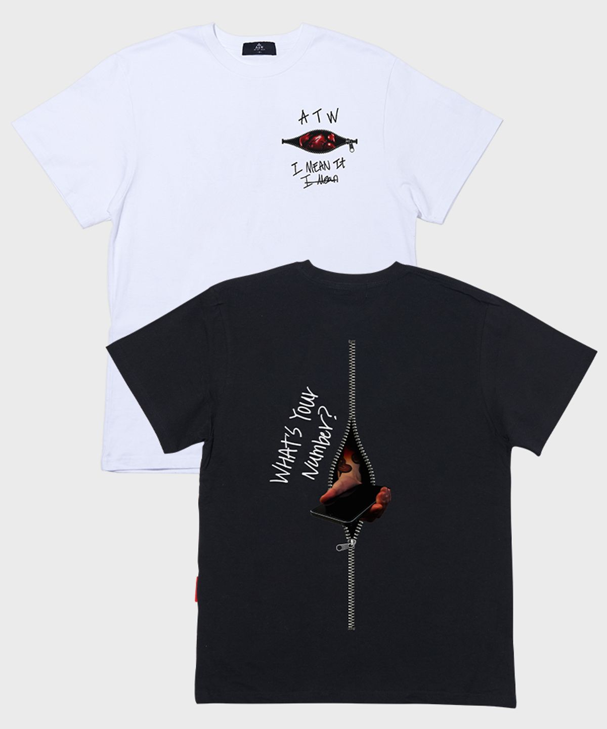 아티스트웨어(ARTISTWEAR) [ATW] 짚더라인 반팔티