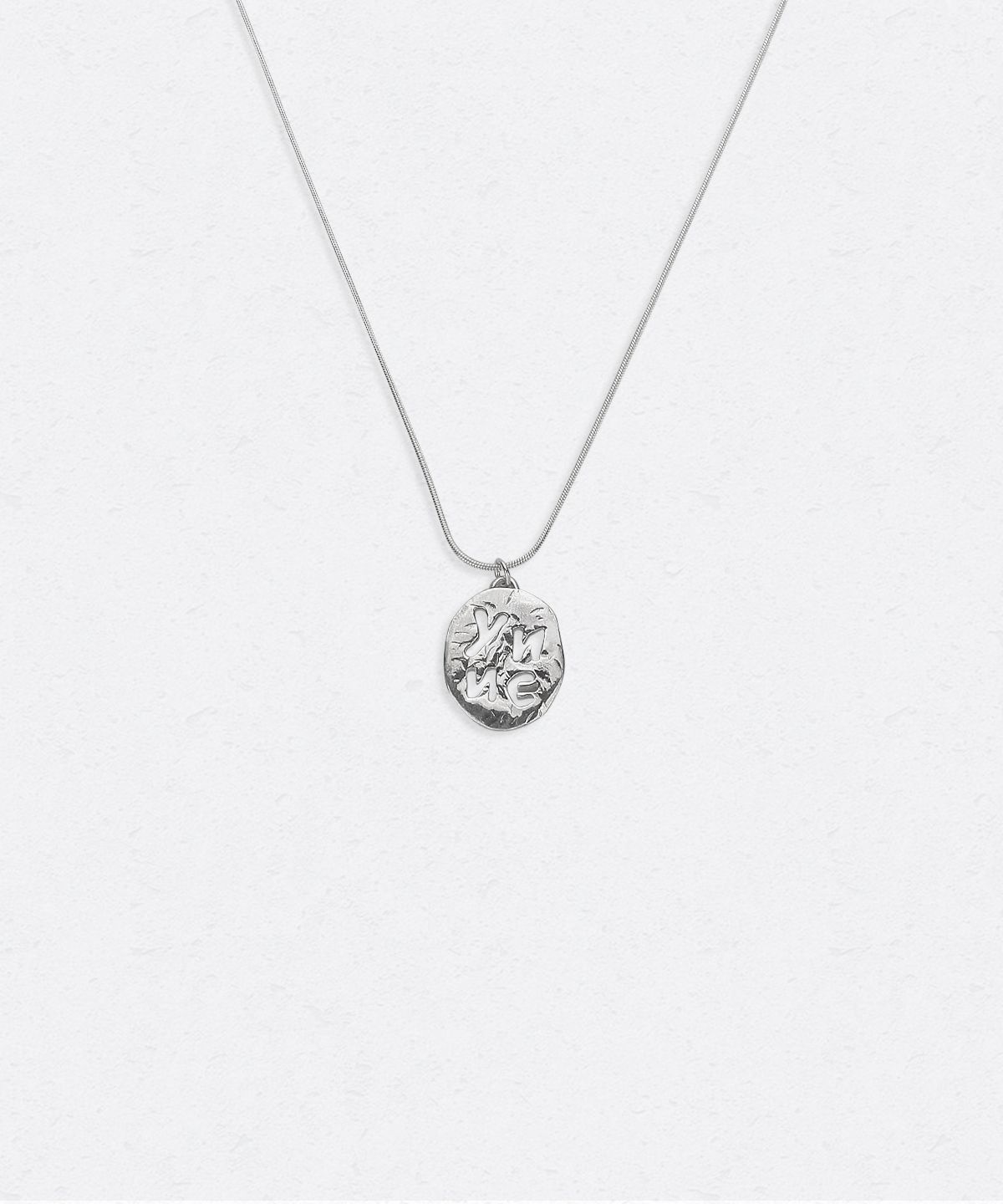 유네(YUNE) Yune Textured Necklace_[Silver925]