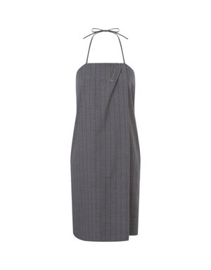 오피스 인스피레이션 울 핀 스트라이프 드레스