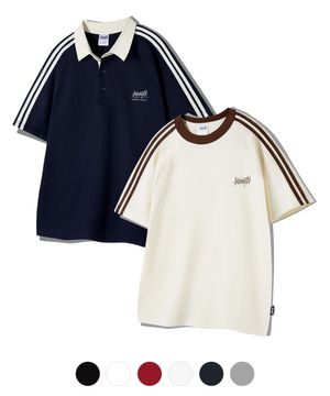 [SET] OG 트랙 카라 셀렉트 래글런 반팔티