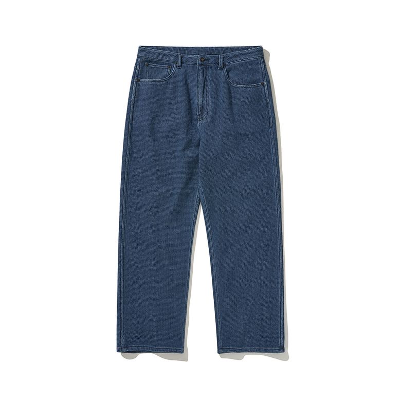 WASHED SASHIKO DENIM PANTS