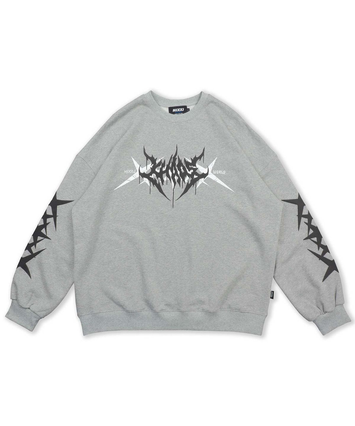믹쓰제이(MIXXJ) STAR CHAOS CREWNECK (GRAY)