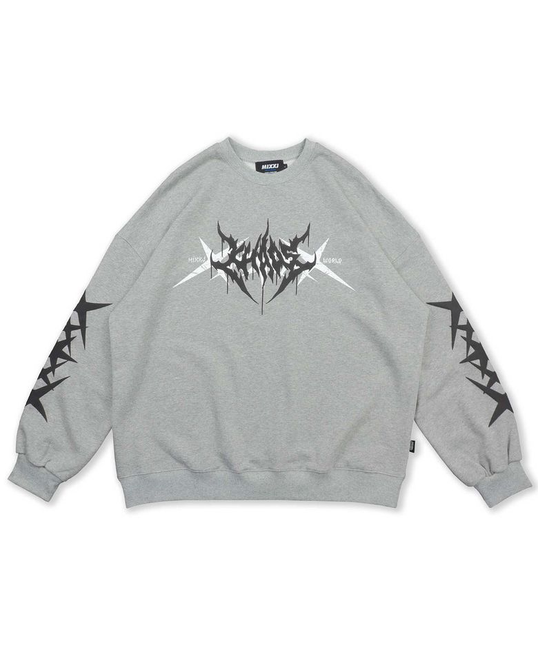 STAR CHAOS CREWNECK (GRAY)