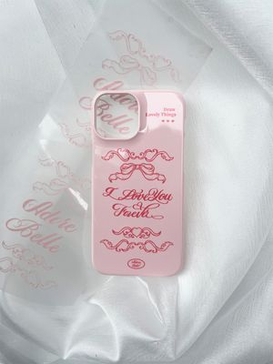 엔틱 폰케이스 - 핑크(유광하드, 에폭시범퍼)