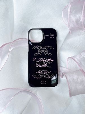 엔틱 폰케이스 - 블랙(유광하드, 에폭시범퍼)