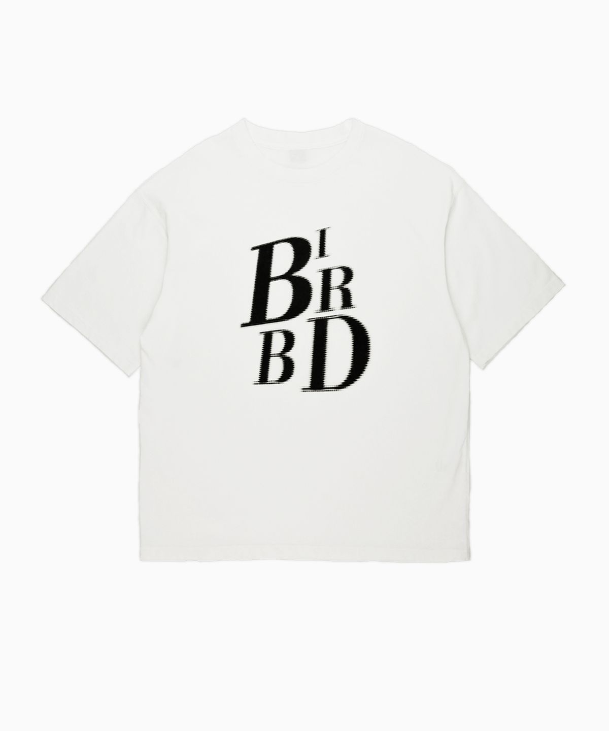 비버드(B BIRD) 블러 로고 티셔츠 [화이트]