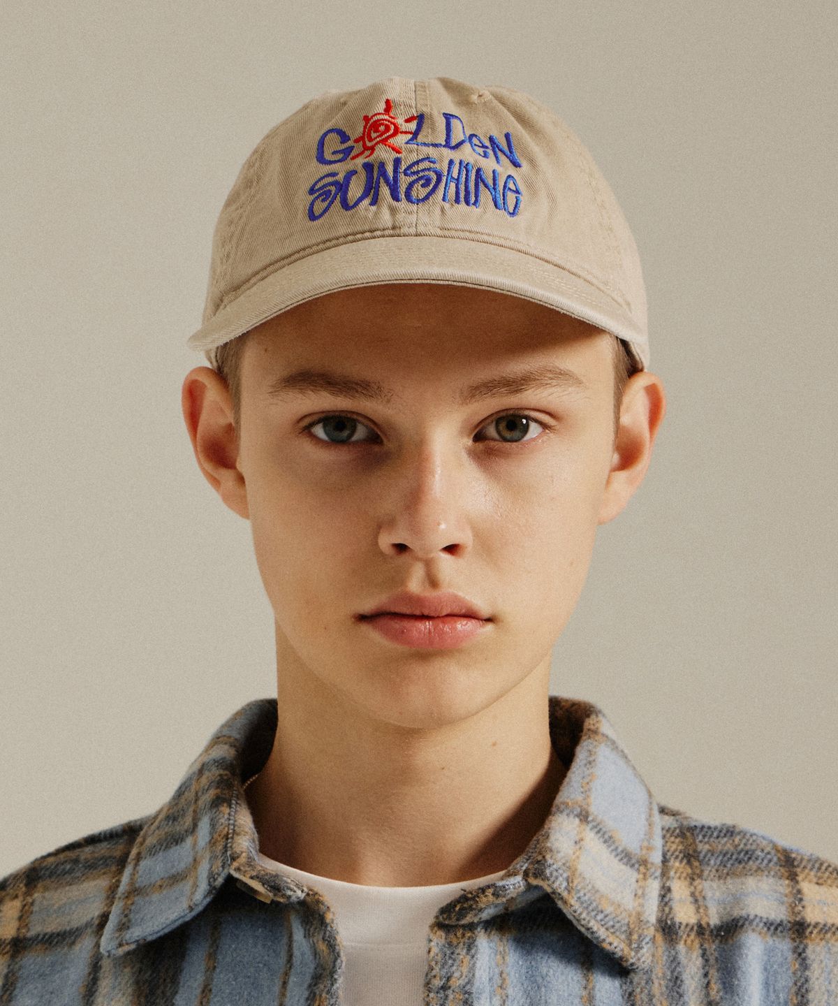 골든선샤인(GOLDEN SUNSHINE) Washed Logo Ball Cap_Beige