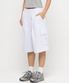 카고 포켓 원턱 버뮤다 스웨트 반바지 [화이트메란지]