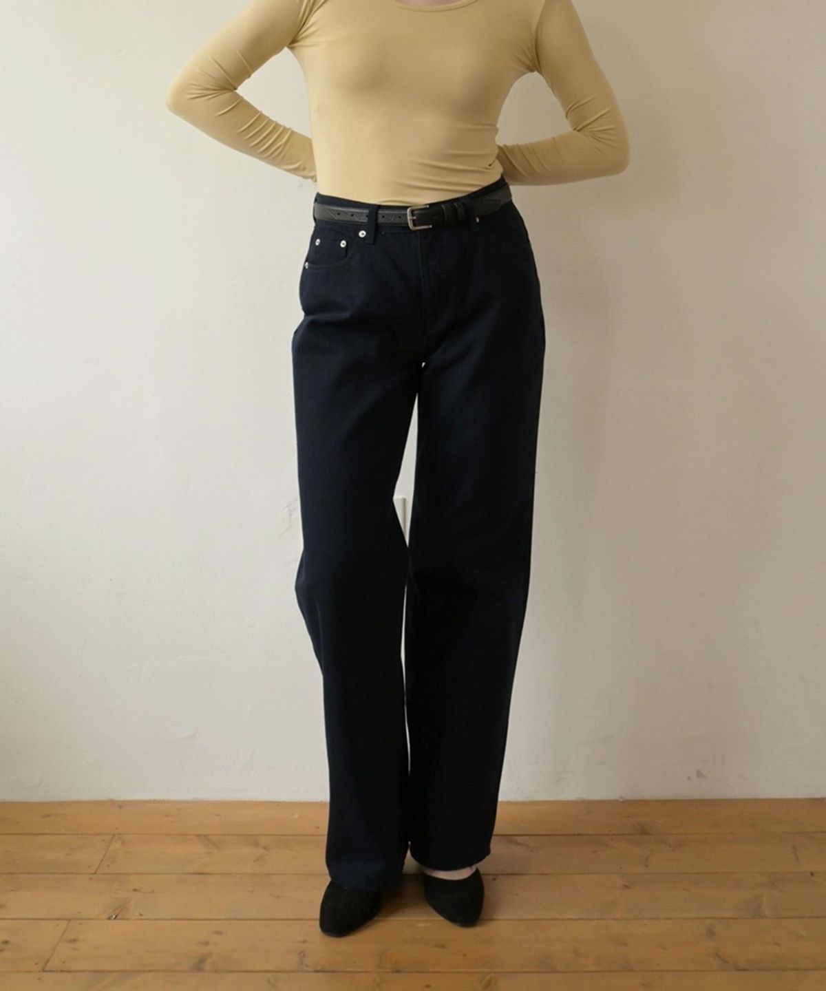 무아르무스(MUARMUS) 1980 Vintage Wide Denim [Navy]