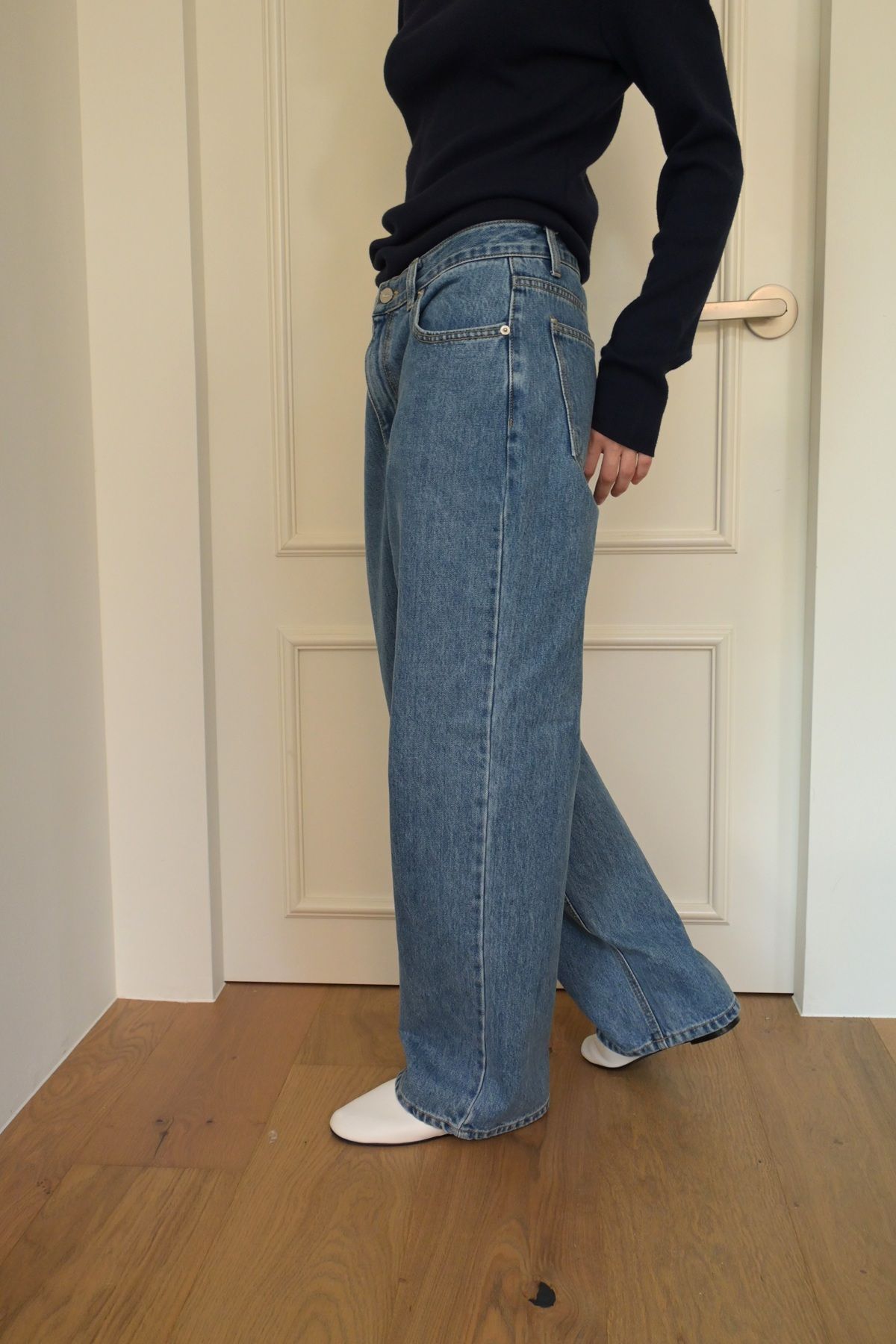무아르무스(MUARMUS) 1980 Vintage Wide Denim [Medium Blue]