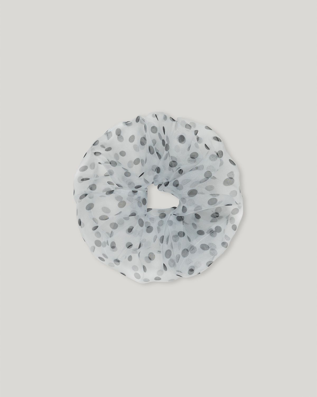 무아르무스(MUARMUS) Misty Dot Scrunchie [Ivory]