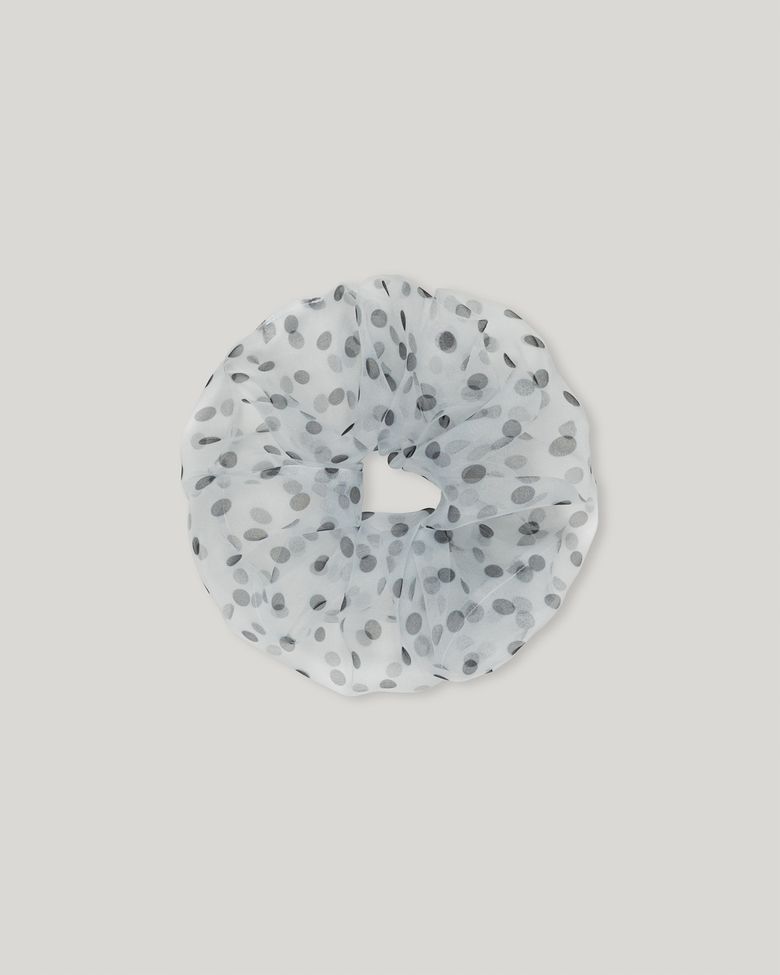 Misty Dot Scrunchie [Ivory]
