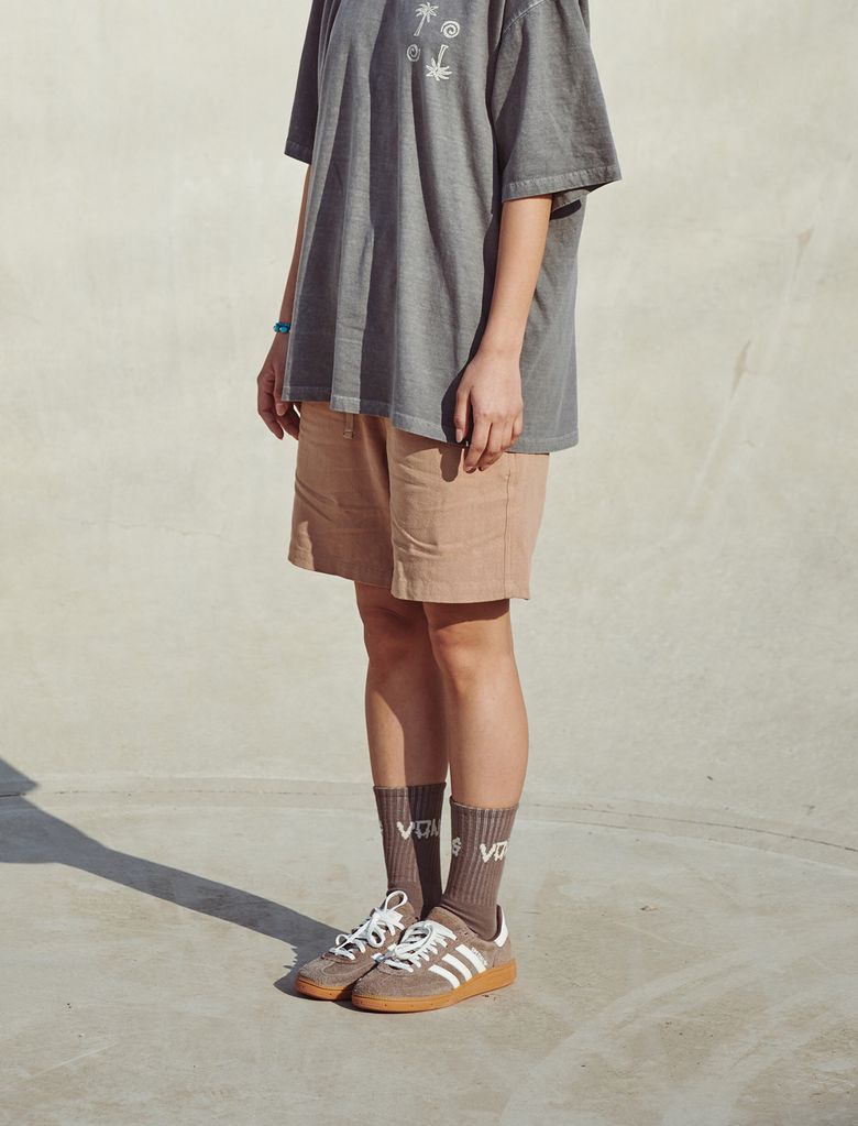 Salkin Linen Walkshorts Taupe