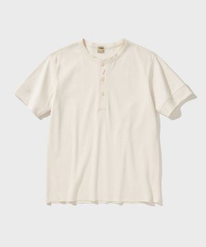 BIKERS HENLY NECK T-SHIRT [Vanilla]
