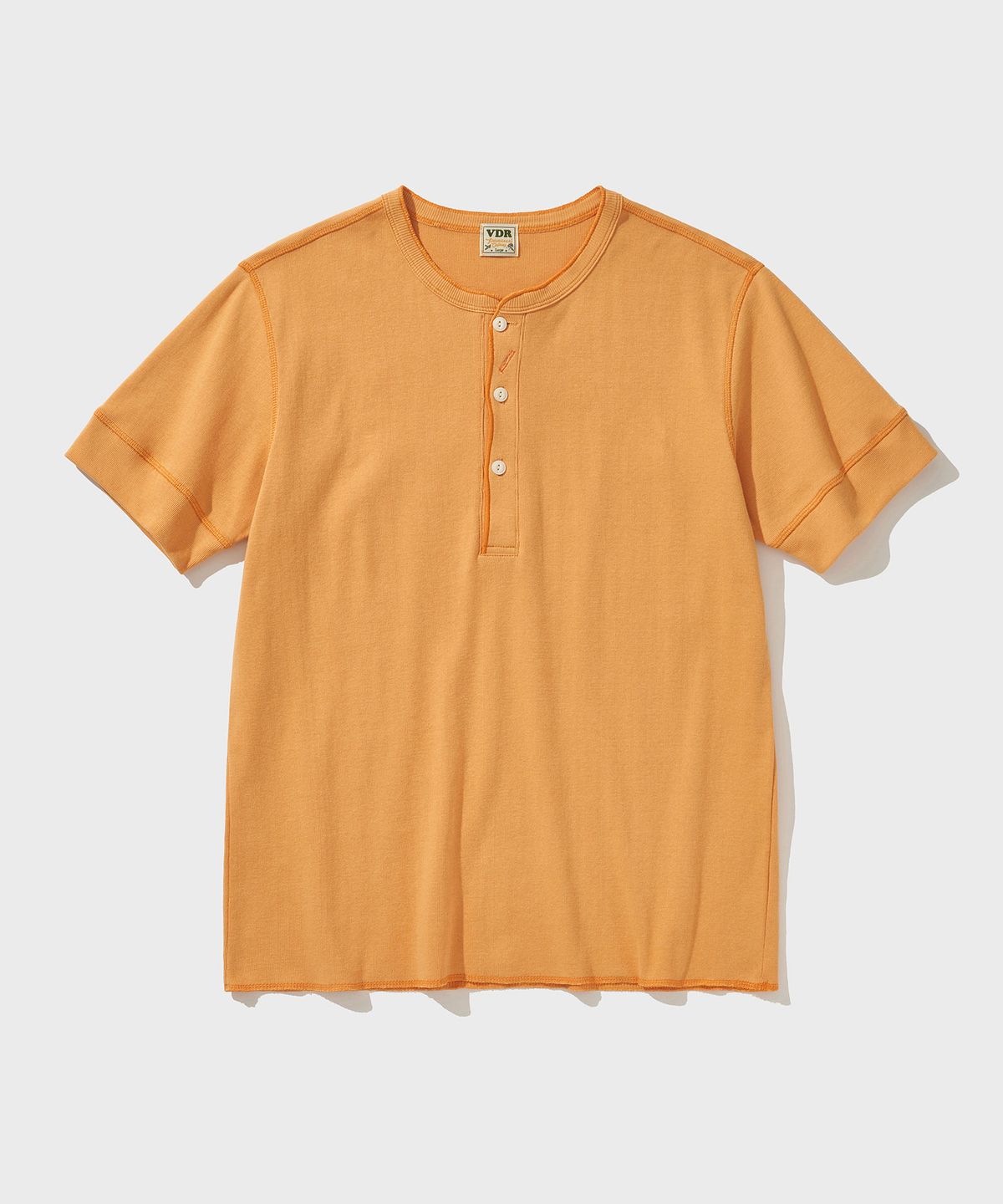 비디알(VDR) BIKERS HENLY NECK T-SHIRT [Sun Orange]