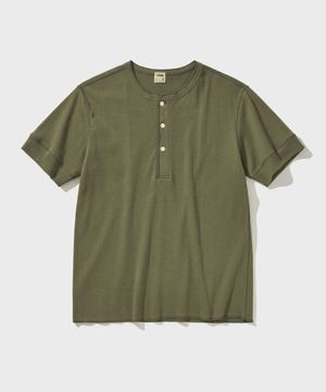 BIKERS HENLY NECK T-SHIRT [Army Olive]