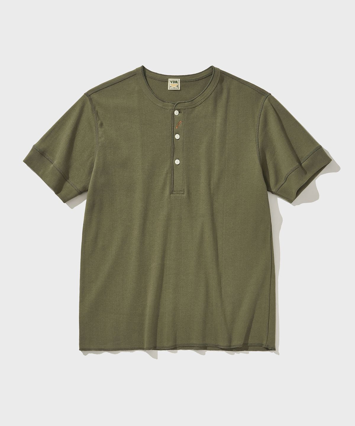 비디알(VDR) BIKERS HENLY NECK T-SHIRT [Army Olive]