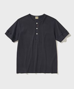 BIKERS HENLY NECK T-SHIRT [Navy]