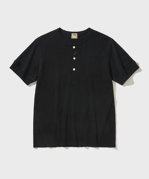 BIKERS HENLY NECK T-SHIRT [Black]