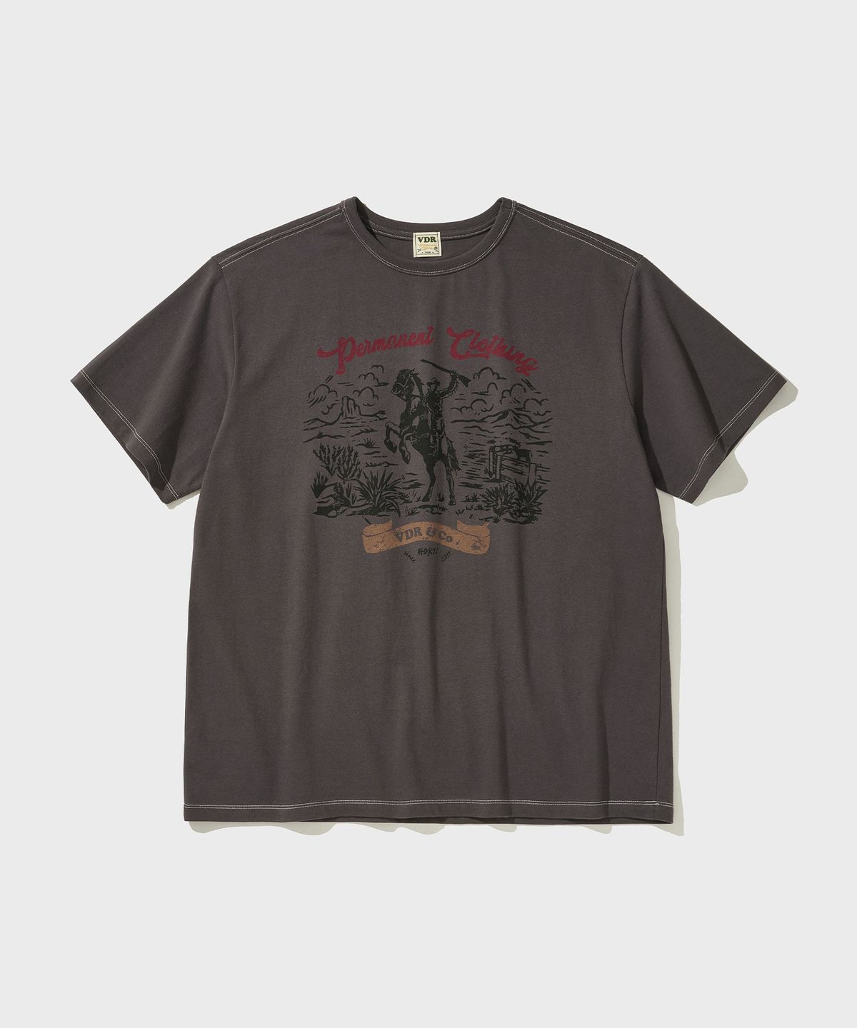 비디알(VDR) ROUGHRIDERS T-SHIRT [Stone Gray]