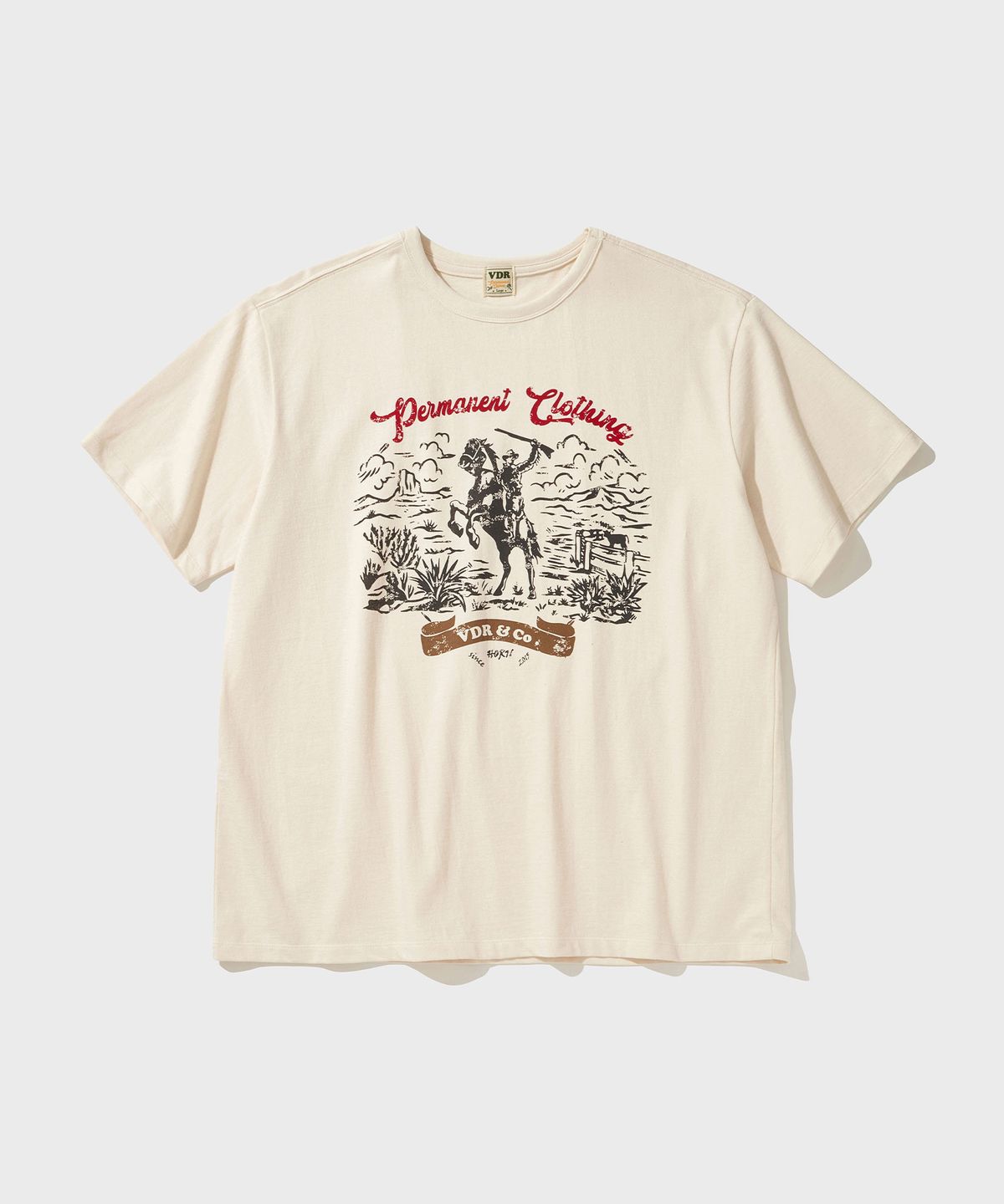 비디알(VDR) ROUGHRIDERS T-SHIRT [Vanilla]
