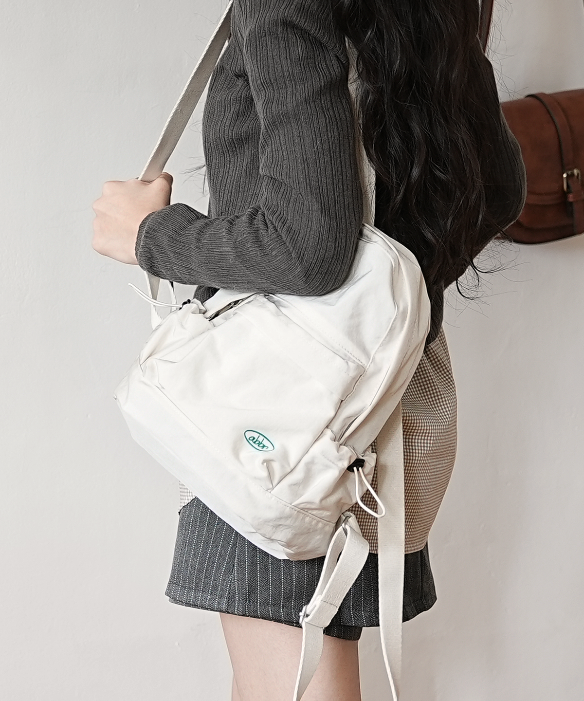 아브르(ABBR) 99s Mini Backpack _Cream