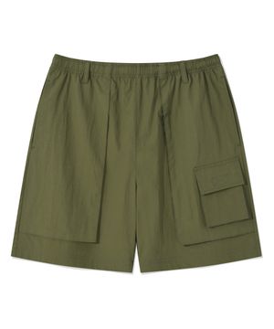 유틸리티 카고 밴딩 쇼츠 [카키]