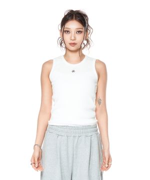 (DUC) Symbol Sleeveless White