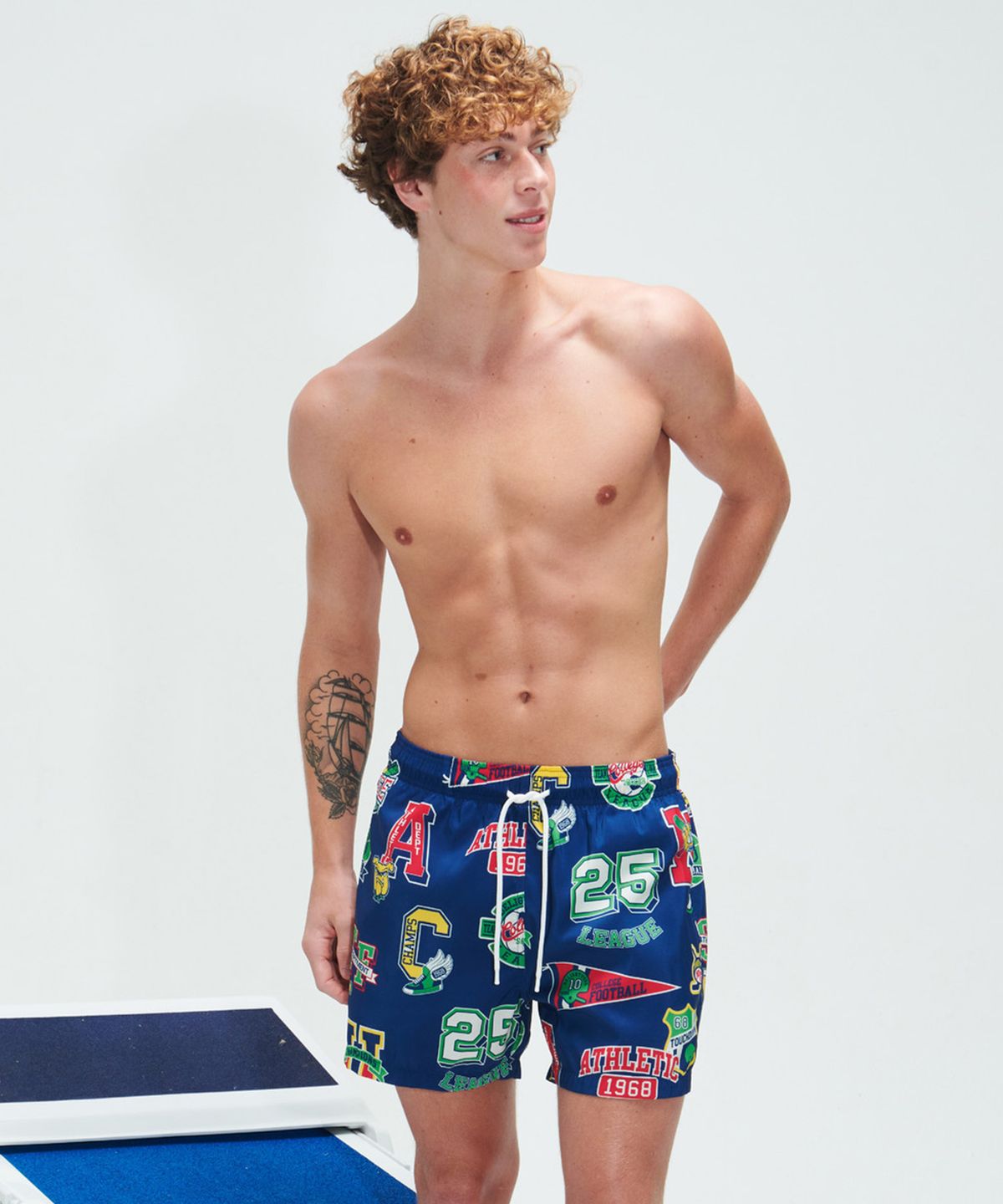 딜라잇풀(DELIGHTPOOL) Athletic Club Swim Trunks - Team Navy